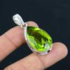 Natural Faceted Peridot Gemstone Pendant, 925 Sterling Silver, Pendant Jewelry, Handmade Silver Pendant Jewelry for Gift, Easter Gift