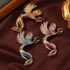 1PC Jewelry Accessries For Women Clothing Coat Multicolor Flying Phoenix Delicate Brooch Pin Bird Corsage