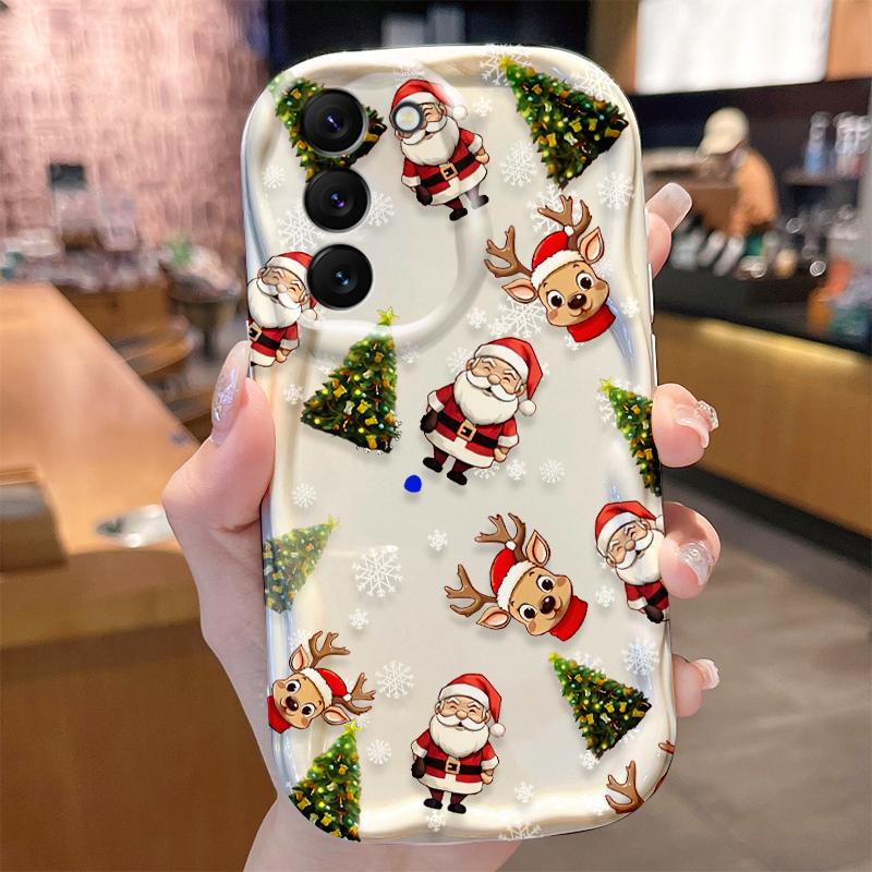 Чехол на телефон 'Санта Клаус' для Samsung Galaxy A50 A35 A34 A33 A32 A24 A23 A22 A13 A12 M55 M54 M35 M14 Защитная накладка