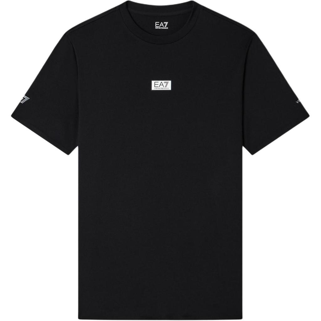 Emporio Armani Мужская футболка EA7 однотонная с круглым вырезом и логотипом tops 7M001370-AF17770-UC001