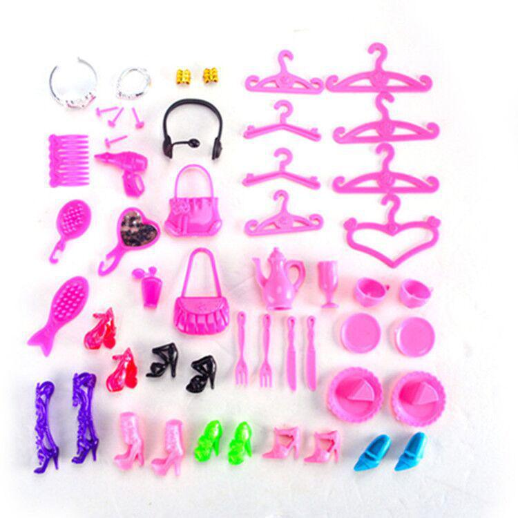 Игровой набор куклы Барби: Наушники, Кроватка-люлька, Камера, Скейтборд для кукол 26-30 см