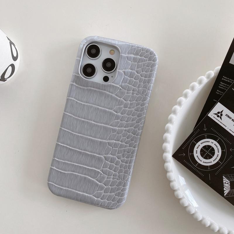 Текстура крокодиловой кожи подходит для чехлов для телефонов Apple 16promax, IPhone15 High-end 14 противоударный 13 роскошные мужские кожаные чехлы