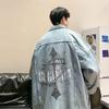 Мужская тонкая джинсовая куртка в стиле хип-хоп в европейском и американском стиле, мужская рабочая куртка в стиле ретро в стиле ретро