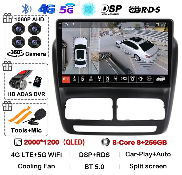 Android 14 Автомагнитола Carplay Auto для FIAT DOBLO для OPEL COMBO TOUR 2010 2011 2012 2013 2014 2015 GPS Мультимедийный Стереопроигрыватель
