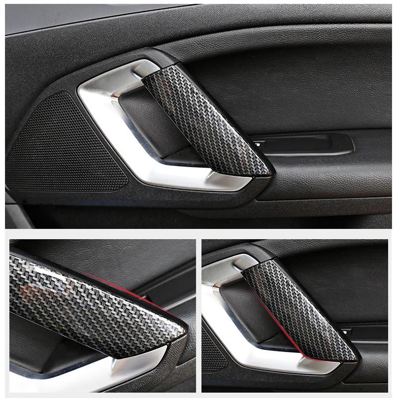 2pcs Car Door Handles Trim Frame Decoration Cover Bright Patch For Peugeot New 408 308 308S Interior