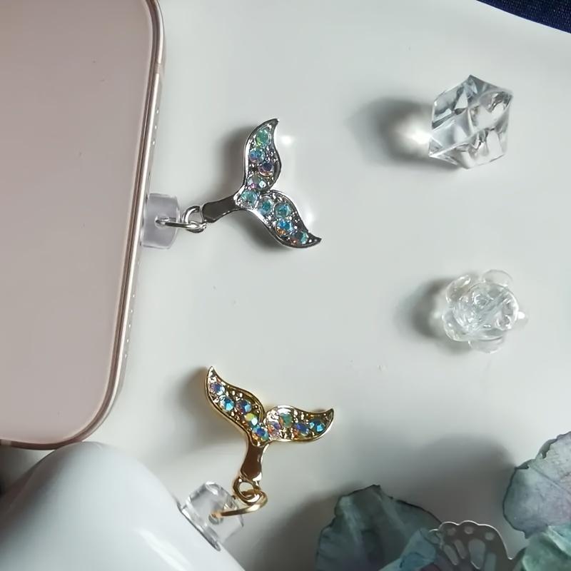 1 шт. Модный кулон-рыбий хвост из сплава, пылезащитная заглушка