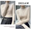 Elegant Slim Fit Ladies' Knitted Pullover Sweater - Autumn/Winter Collection