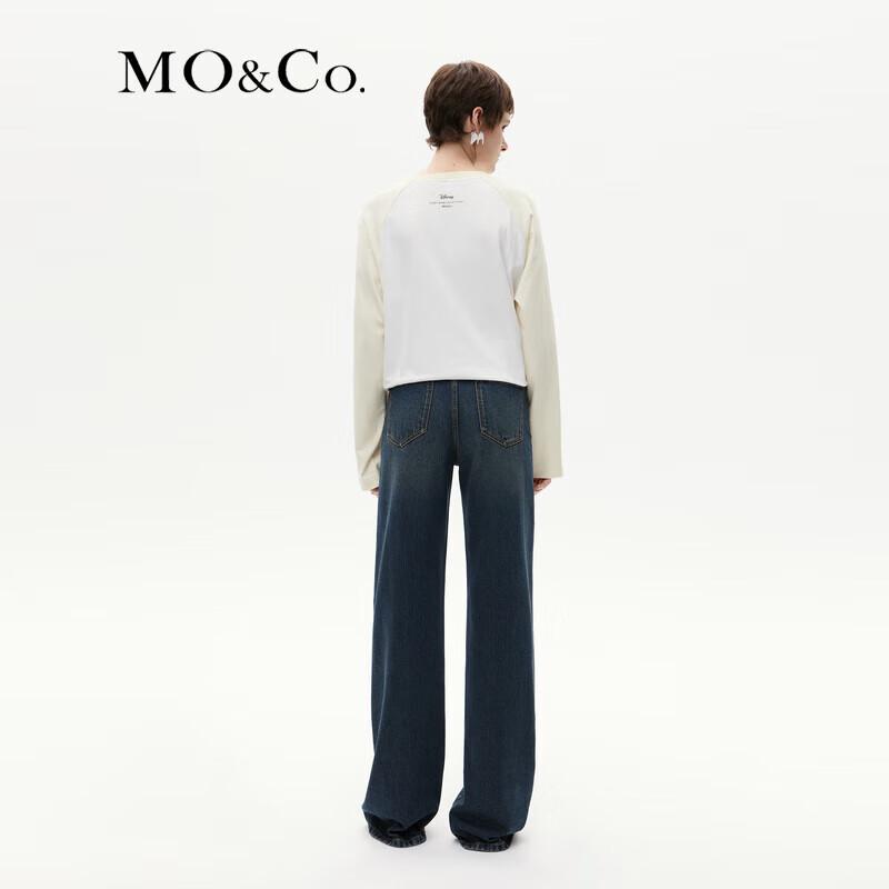 МО&Ко. Женские джинсы из смесовой ткани Tencel, с высокой талией, прямые, широкие