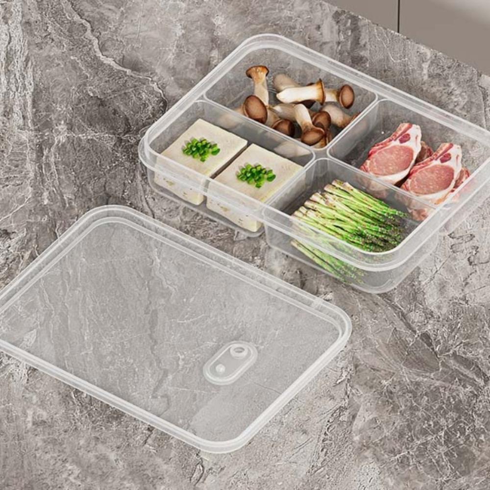 Многофункциональный контейнер для хранения в холодильнике, контейнер для хранения в холодильнике для сохранения свежести, кухонный органайзер