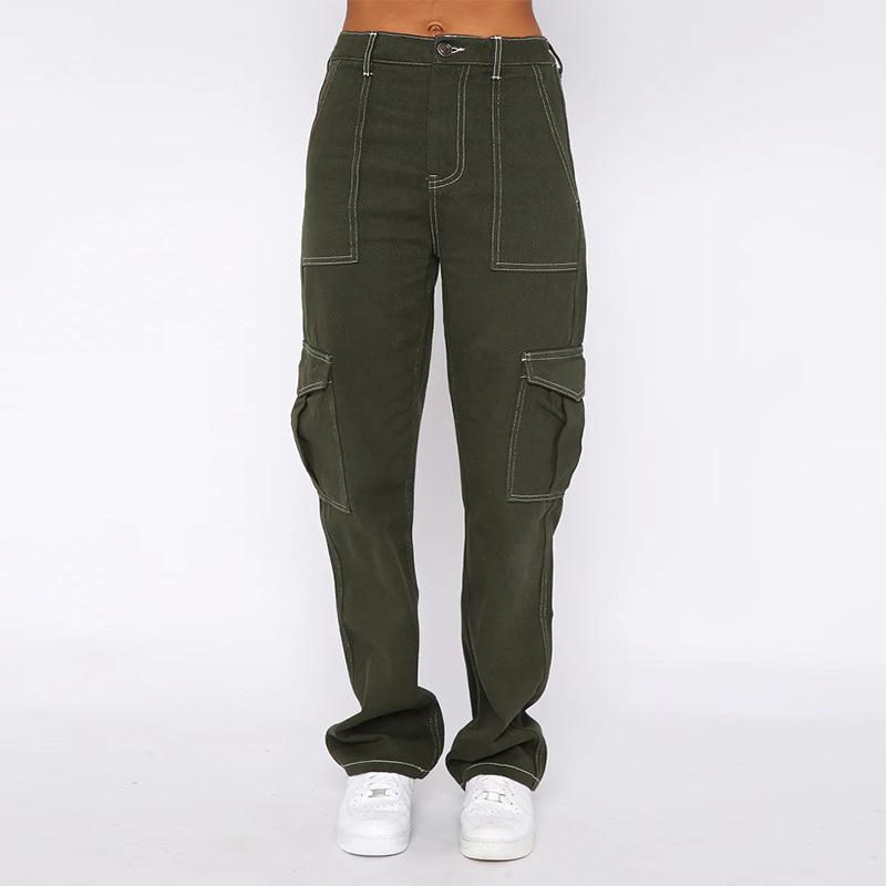 Модные тонкие красивые джинсы, женские свободные уличные брюки с высокой талией и широкими штанинами, брюки Tide