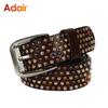 Мужской и женский ремень высокого качества из 100% натуральной кожи, модный ремень для отдыха с заклепками, ремень с грибами и бриллиантами, PK014