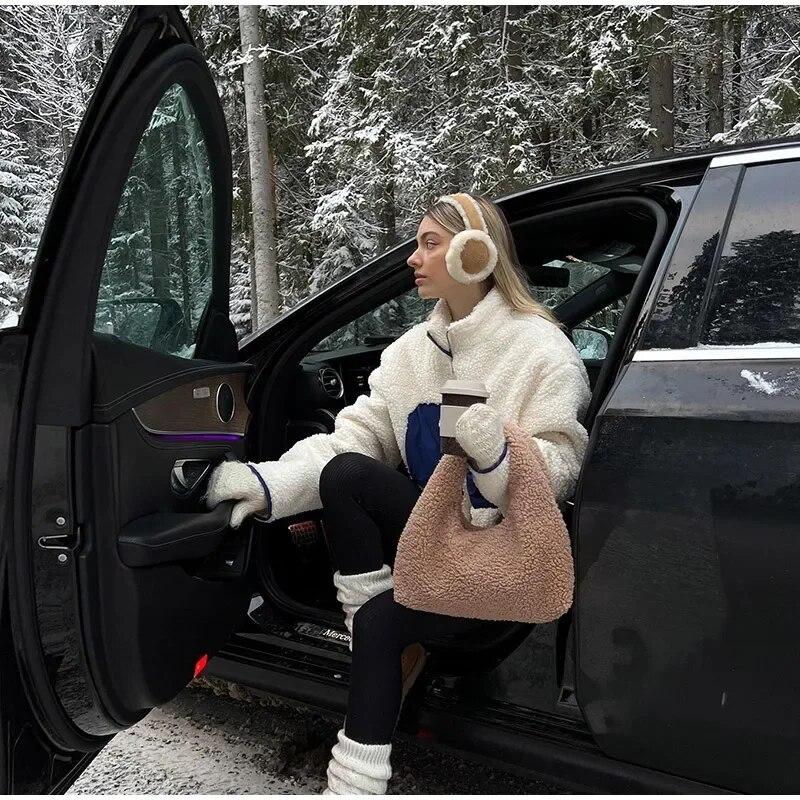 Зимние мягкие теплые наушники, плюшевые теплые наушники для женщин и мужчин, складные однотонные наушники, защита от холода на открытом воздухе