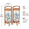 Buddhist Altar Shop Takita Shoten Bon Festival Lantern, Rotating Lantern, Miyabi No. 5 "Kitayama" 6625 (Pair) Height 34cm X Width 14cm Standing La