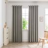 2pcs Modern Style High Precision Blackout Curtains with Grommet Top, Various Colors, Curtains for Living Room, Bedroom