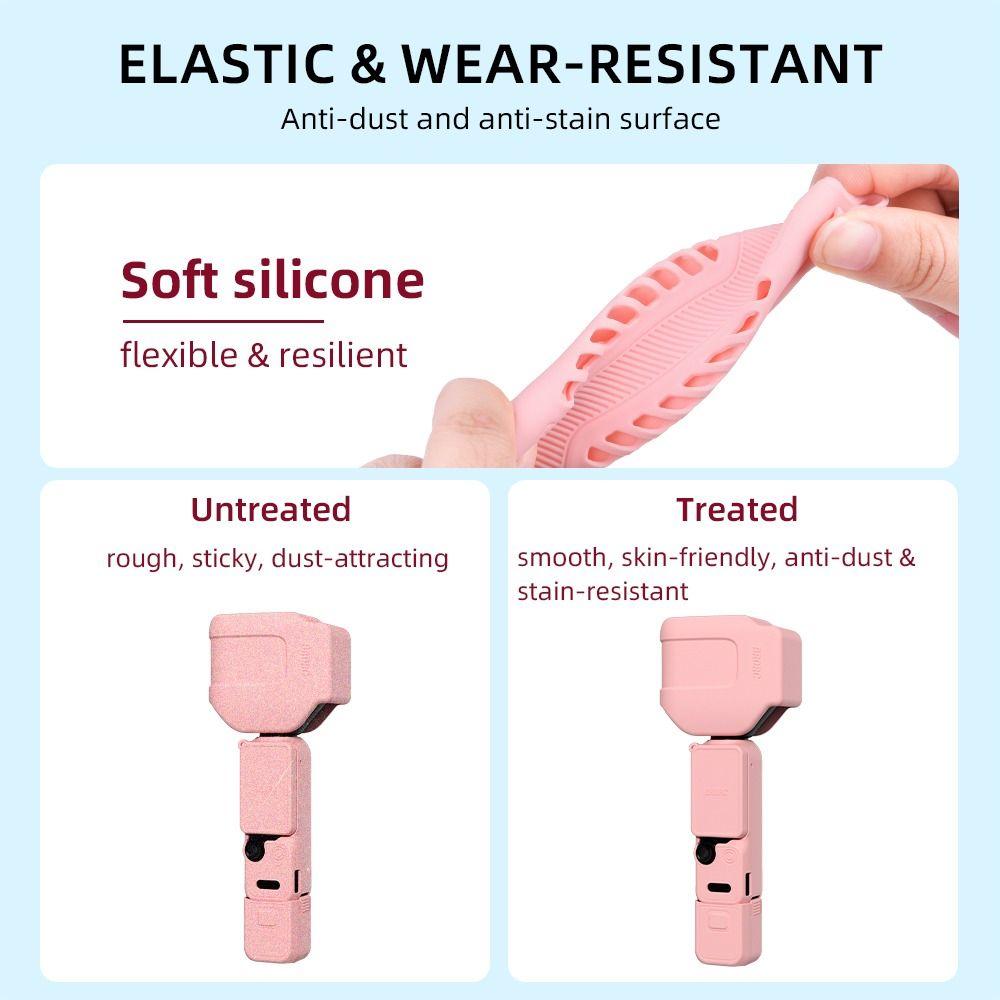 Anti-Scratch Protective Case Silicone Skin Sleeve for DJI Osmo Pocket 4P Gimbal Camera Accessories
