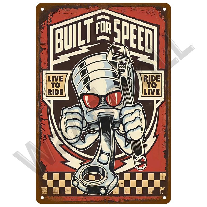 Винтажный жестяной знак, металлический плакат для гаража, мастерской, автозапчасти, ретро-автозапчасти, металлический знак, декоративная пластина для дома