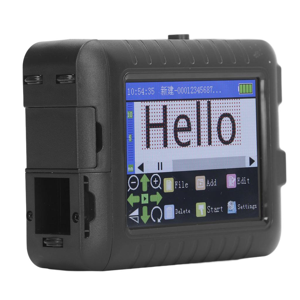 Ручной струйный принтер 3,5-дюймовый светодиодный сенсорный экран 4-ядерный процессор перезаряжаемый принтер кода для печати