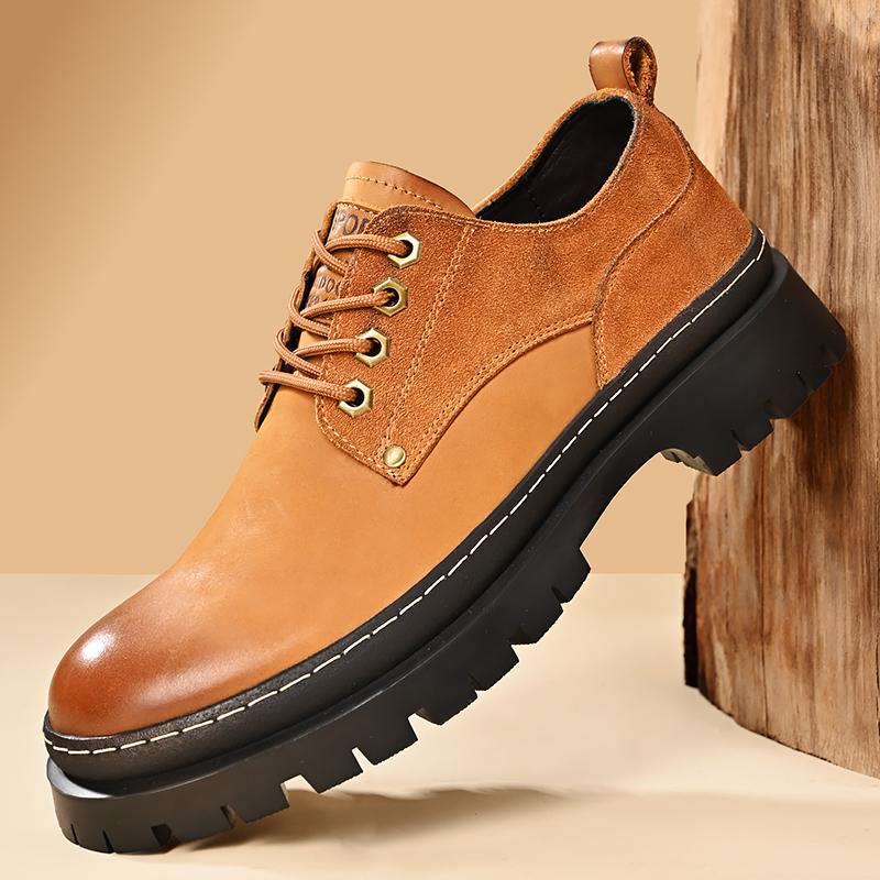 Genuine Leather Men Casual Shoes Thick Bottom Oxford Shoes for Men New Trendy Sneakers Luxury Brand Male Wedding Dress Footwear