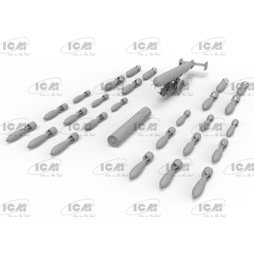 ICM 1/48 Набор вооружения для британских самолетов Второй мировой войны Пластиковая модель 48407
