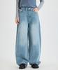 MIXXO Джинсы с высокой талией и широкими штанинами в рубчик_Miwtjg31Ss