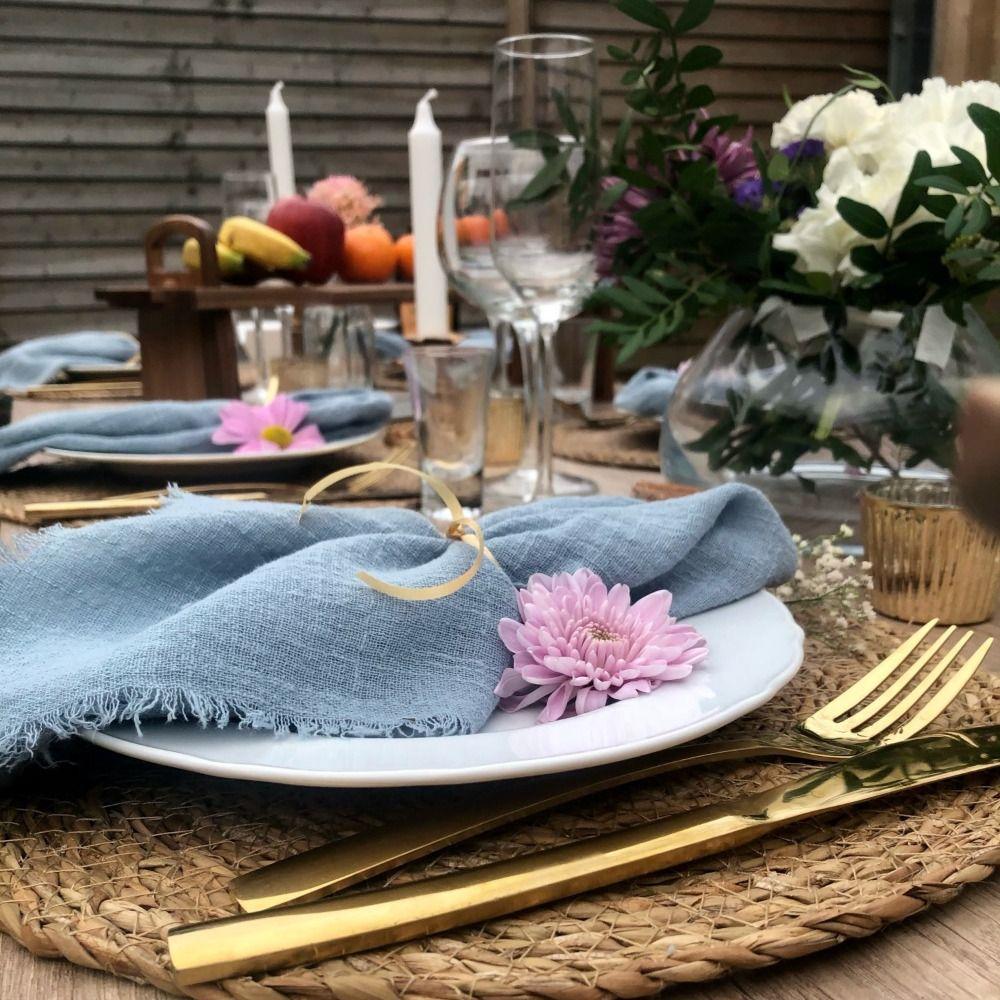 Various Colors Banquet Home Hotel Table Decoration Party Design Mat Party Supply Napkin Tea Towels