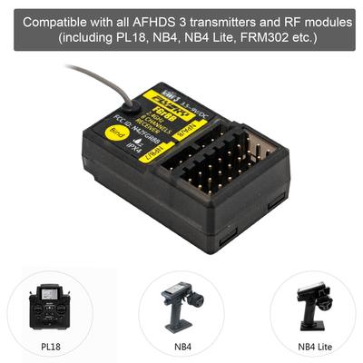 FLYSKY FGR8B 2,4 ГГц 8-канальный приемник PWM/ PPM/ выход i-bus для передатчиков AFHDS3 RF модули PL18/
