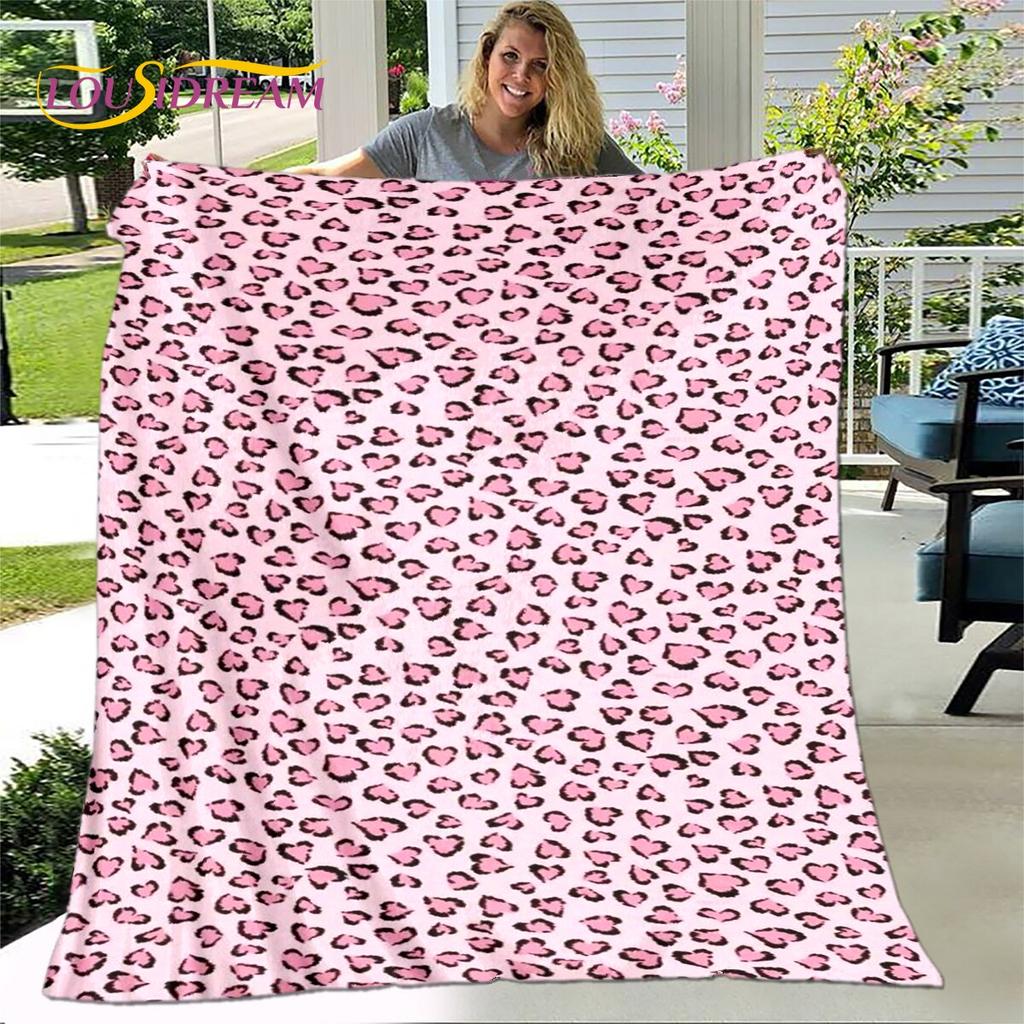 Классическое одеяло с леопардовым принтом, фланелевое одеяло, теплое одеяло для гостиной, спальни, кровати, дивана, подарок для путешествия