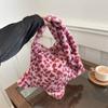 Star Leopard Print Plush Crossbody Bags for Women Furry Large Capacity Girls Shoulder Bag Vintage Tote Handbags Female Purse CLE