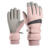 Women's Waterproof Winter Ski Gloves, Warm Fleece Lined, Anti-Slip Touchscreen Gloves for Snowboarding, Skiing