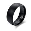 Classic Men Stainless Steel Rings Black Solid Simple Vintage Rings For Men Wedding Bands Christmas Party Jewelry Gift