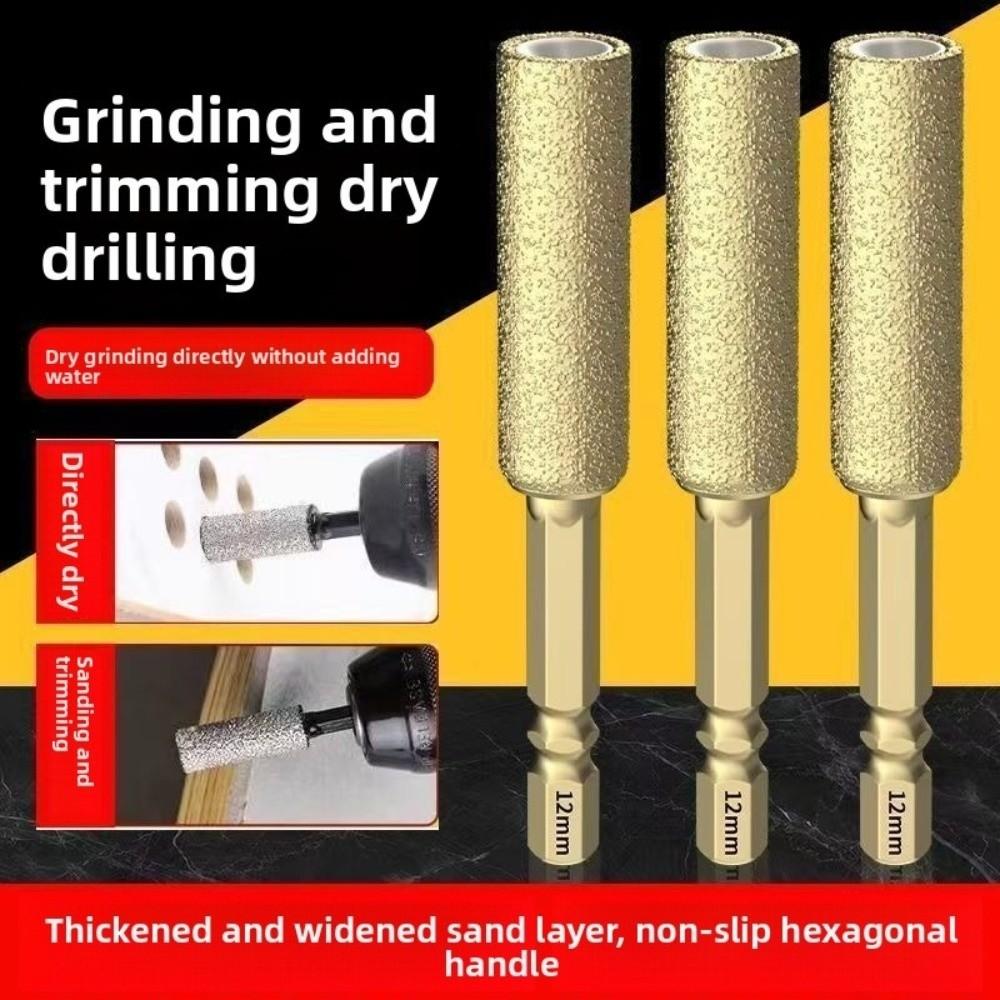Шестигранный хвостовик Алмазное сверло для сухой керамической плитки для сверления и шлифования