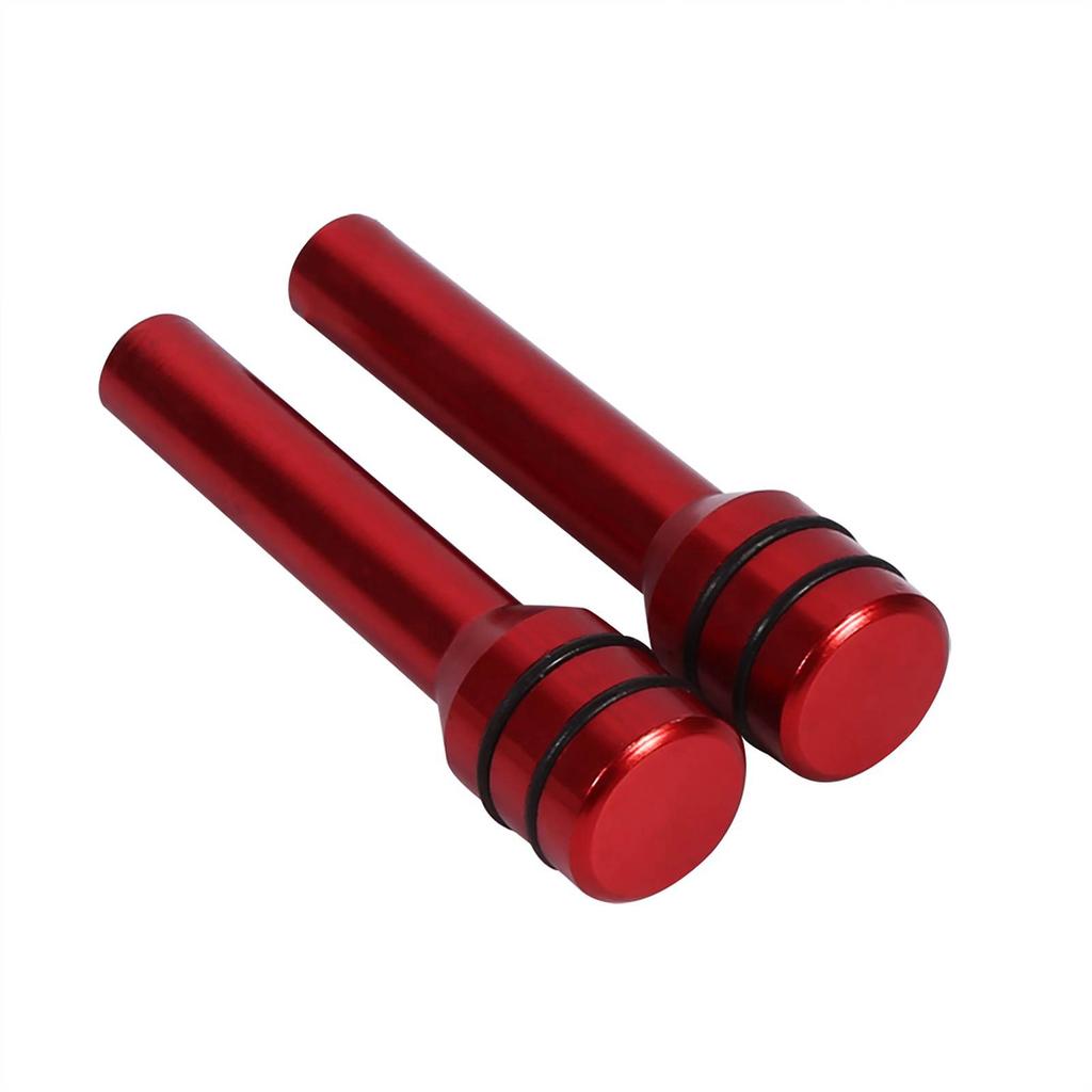 2Pcs Car Truck Aluminum Interior Door Lock Knob Pins Cover Red