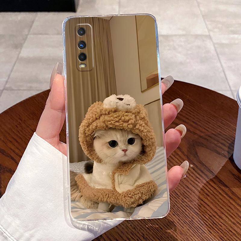 Jelly Casing For VIVO Y70S / IQOO U1 Fundas Capa Clear Silicone Soft TPU Back Cover Cute Cat Rabbit Heart Protective Case Coque