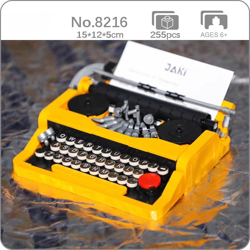 Ретро Цветной Телевизор Компьютер Музыка Walkman Игровая Консоль Радио Пишущая Машинка 3D Модель Мини Блоки Кирпичи Строительная Игрушка Без Коробки