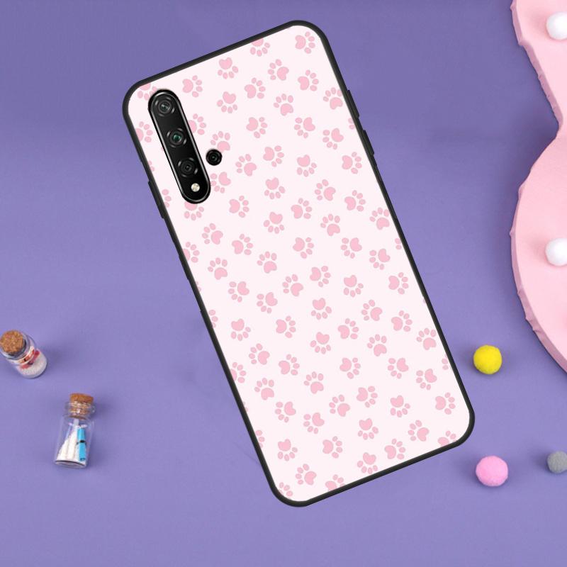 Лапки кошки и собаки для Huawei Nova Y61 Y60 Y70 Y72 Y73 Y90 Y91 9 10 SE 7i 8i 11i 12i P30 P40 Lite P60 Pro Чехол