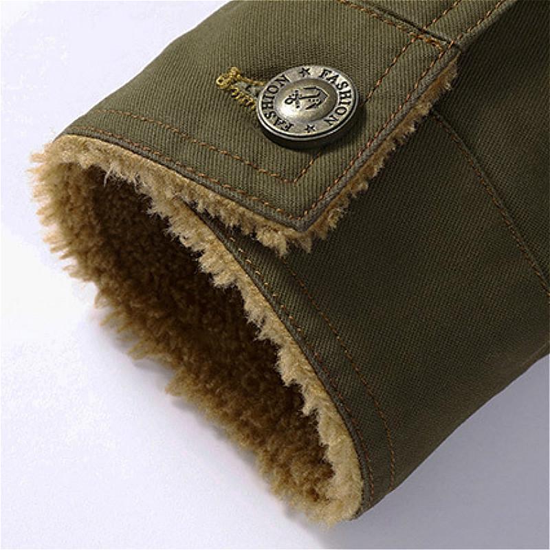 Осенне-зимняя мужская флисовая куртка с меховым отложным воротником, пальто, зимняя верхняя одежда