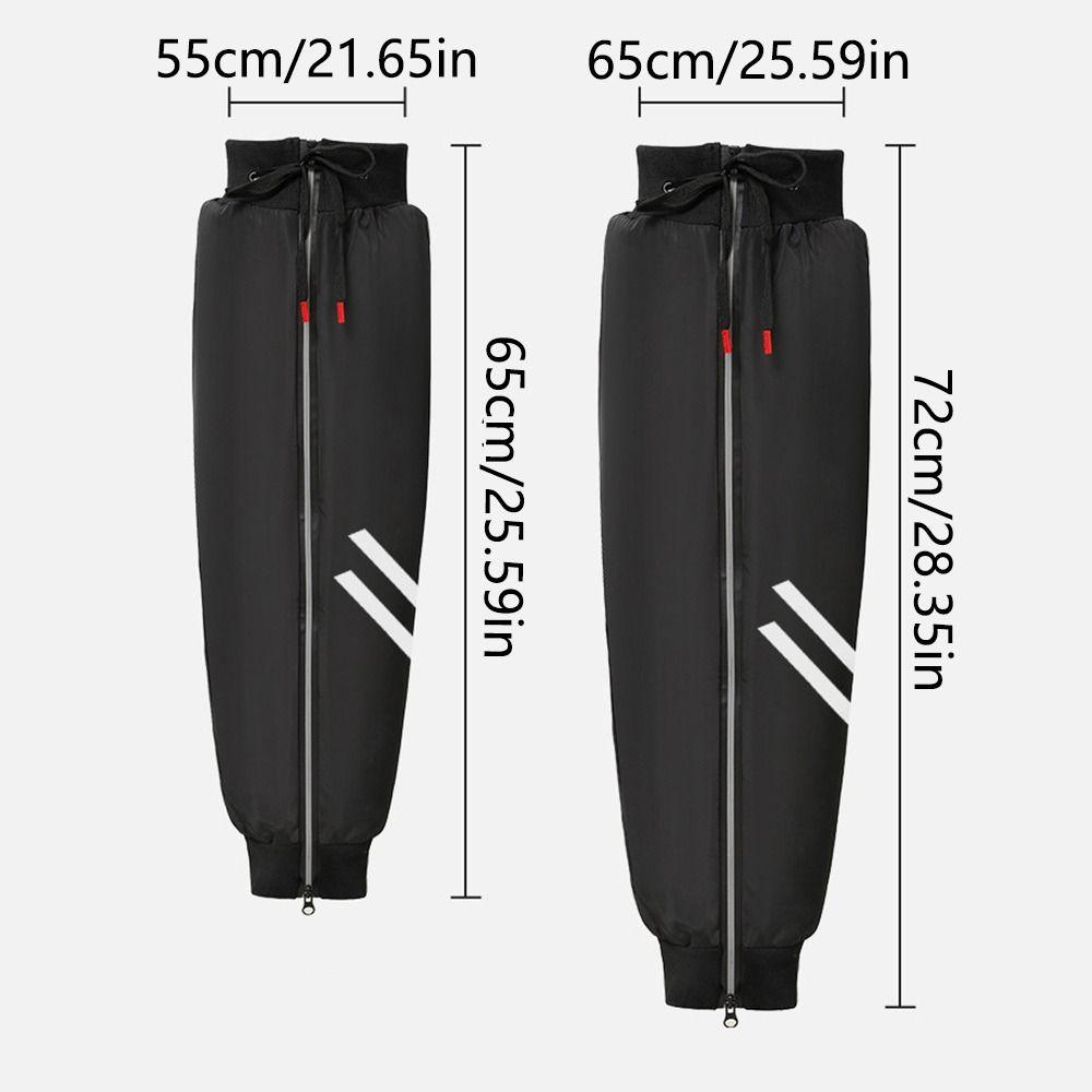 Reflective Zipper Thermal Kneecap Fleece-lined Motorcycle Leg Warmer Hiking