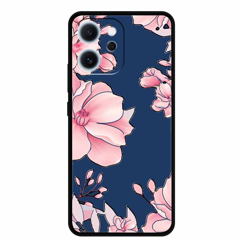 Cartoon Phone Case For Oppo Reno15 F Soft TPU Silicone Protector Relief Flower Emboss 3D Cover Funda Reno15F 15F Bumper Shield