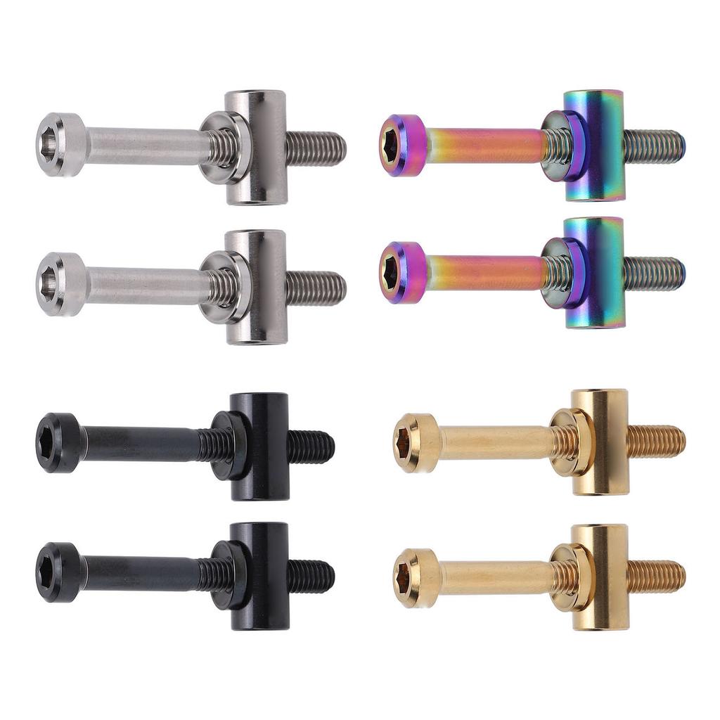 2pcs M5x40mm Ti Alloy Bike Seat Post Fixing Bolts Bike Seatpost Screws Cycling Accessories for Bike