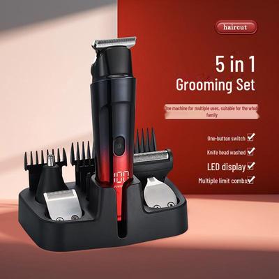 Набор аккумуляторных электрических машинок для стрижки волос для мужчин - инструмент для самостоятельной стрижки, бритья и ухода