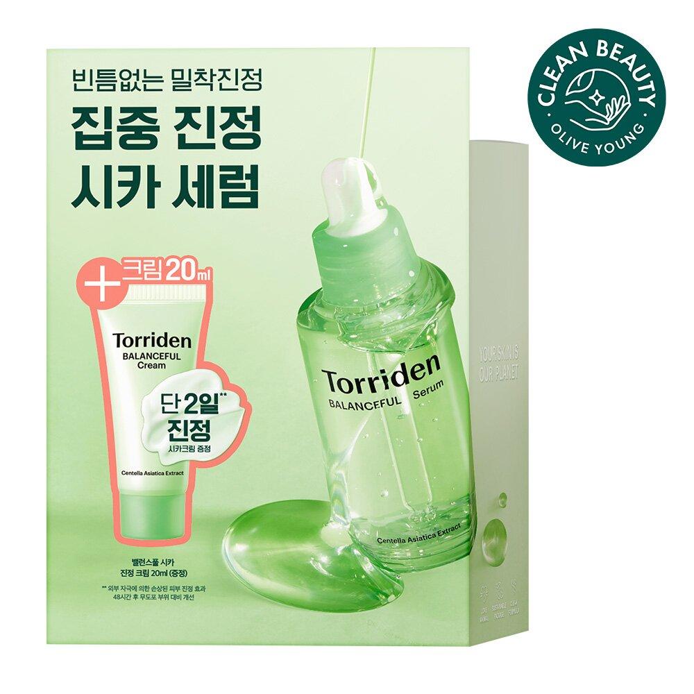 [Эксклюзив OY] Torriden Balanceful Cica Успокаивающая сыворотка, 50 мл (+Балансирующий крем 20мл)
