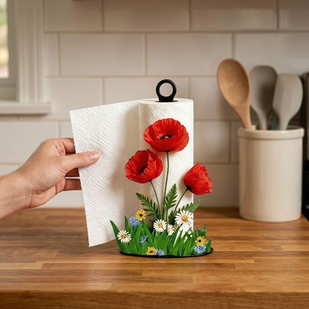 Cook Character Vertical Roll Paper Holder 2D Flat Tissue Holder Unique Paper Rack Apartment