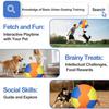 Herding Ball for Dogs Calming Ball with Cover Handle Inflatable Training Ball for Large Breeds Small Medium Dogs Active Play Exercise