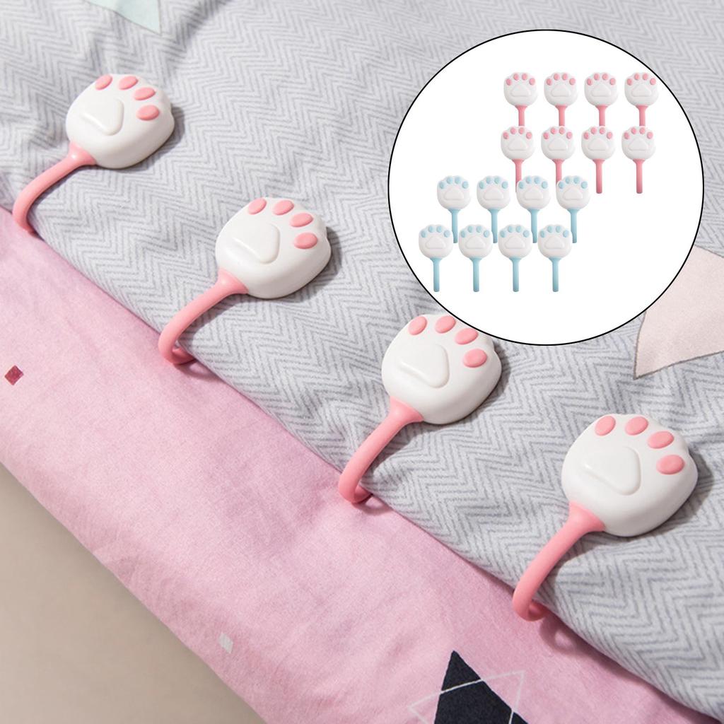 8x Non-Slip Duvet Cover Clips, Quilt Anti-Movement Clip Sheets Fasteners Clamp for Quilt