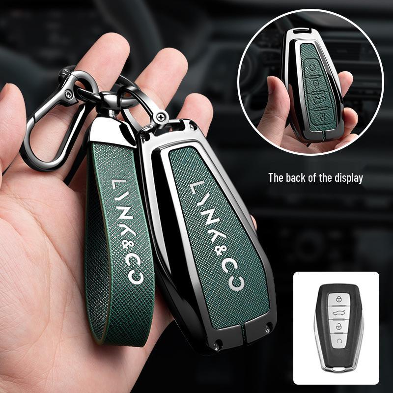 Защитная крышка для ключа Lynk & Co 03: Высококачественная креативная мужская ракушка и пряжка (Модель 2024 года)