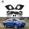 2Pcs Car Fog Lamps Foglight For Toyota Hilux Revo 2015 2016 2017 2018 2019 Front Bumper Halogen Daylights Auto Accessories