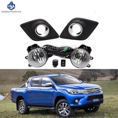 2 шт. Автомобильные противотуманные фары Противотуманки Для Toyota Hilux Revo 2015 2016 2017 2018 2019 Передний бампер Галогенные дневные ходовые огни Автоаксессуары