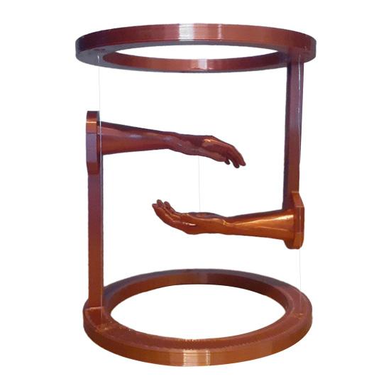 3D-печатное украшение-рука, бросающее вызов гравитации, Антигравитационная подвесная фигурка-статуэтка, Декор для дома, офиса, книжной полки, рабочего стола