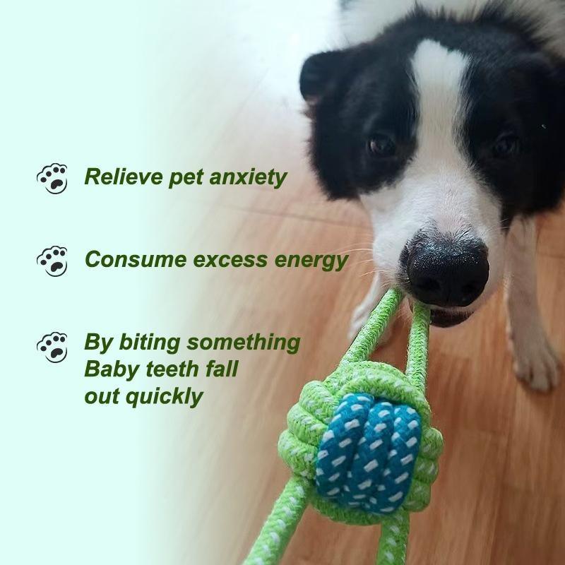 Игрушка для собак Nibble Pet Puppy Tooth Cleaning Knot Игрушки для дрессировки собак Прочные игрушки для собак Веревка для скрежета зубов Pet Cotton Rope