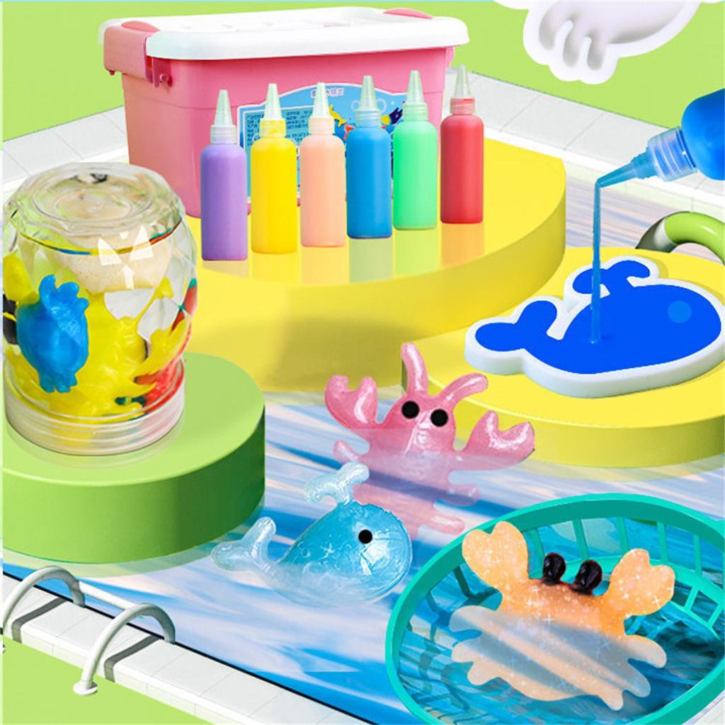 DIY Fairy Magic Water Elf Ocean Mold Companion For Kids 3D Handmade Kits Aqua Fairy Gel Toy Set Handicraft Educational Toys Gift